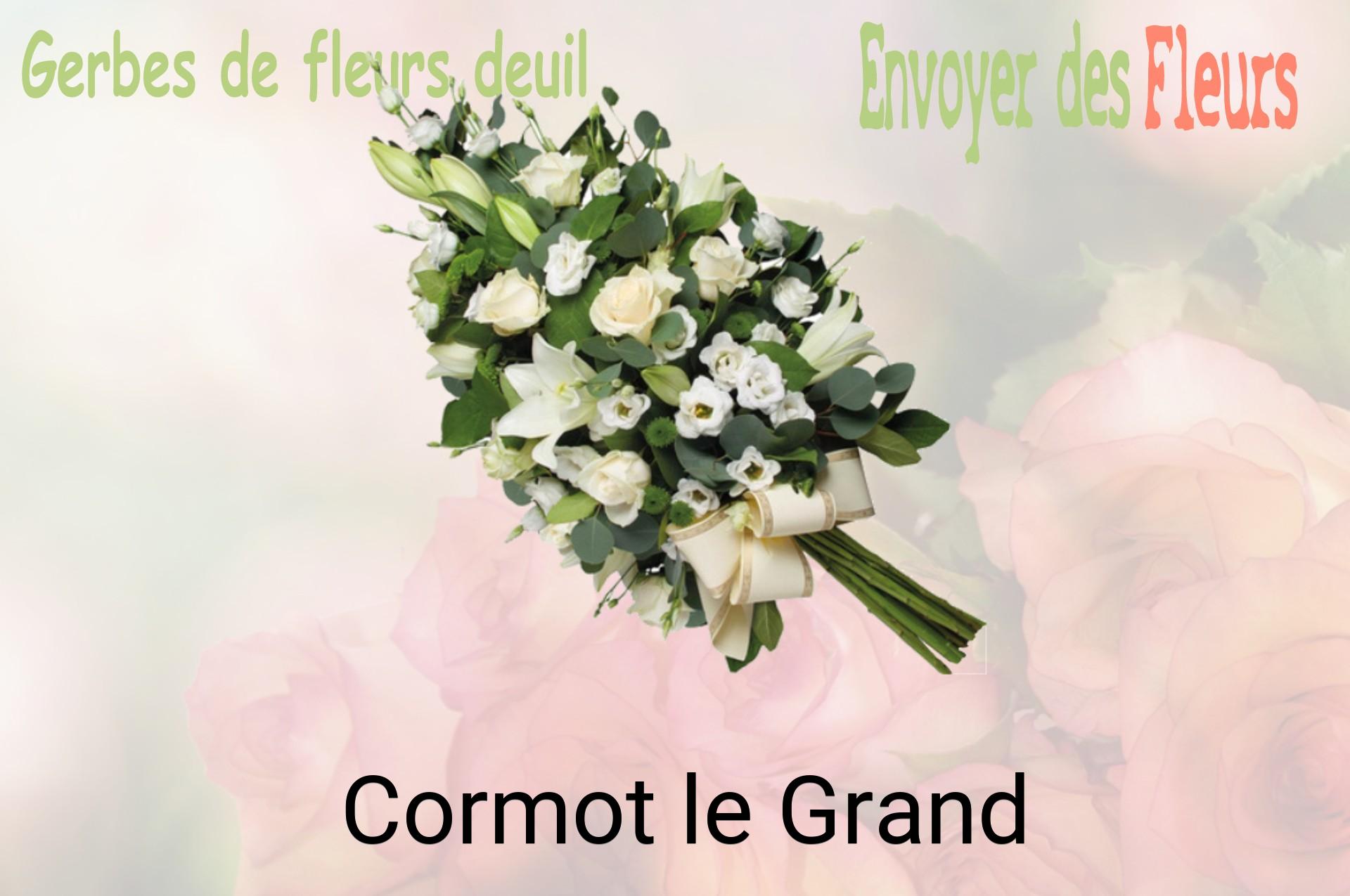 Gerbe de fleurs de deuil livrée à Cormot-le-Grand